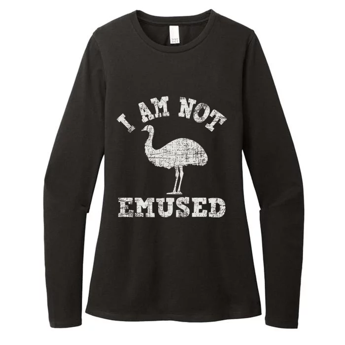 I Am Not Emused Safari Animal Lover Zookeeper Emu Lover Womens CVC Long Sleeve Shirt