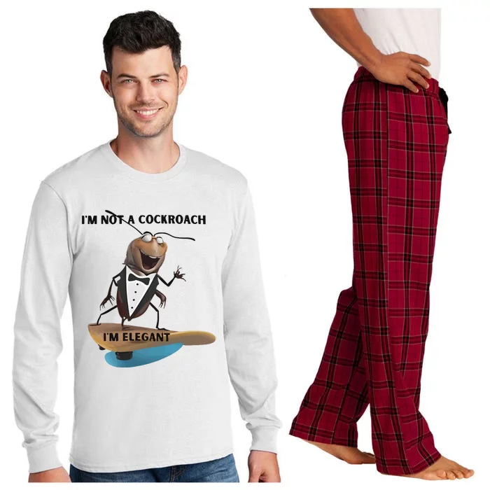 I Am Not A Cockroach Elegant Worm Long Sleeve Pajama Set