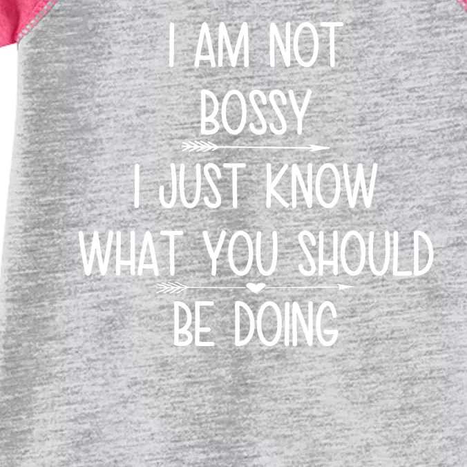 I Am Not Bossy Funny Infant Baby Jersey Bodysuit