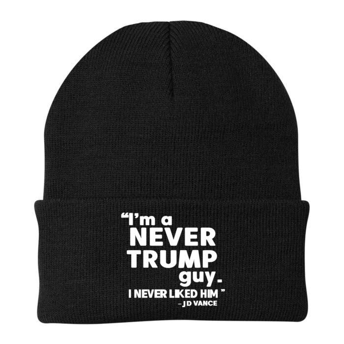 IM A Never Trump Guy I Never Liked Him Jd Vance Knit Cap Winter Beanie