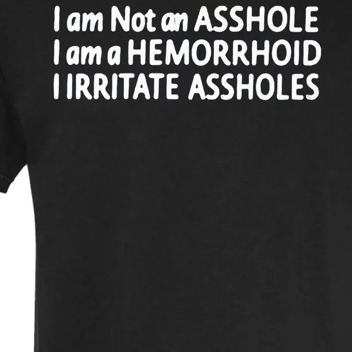 I Am Not An ASSHOLE I Am A HEMORRHOID IIRRITATE ASSHOLES Garment-Dyed Heavyweight T-Shirt