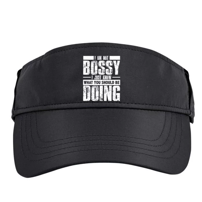 I Am Not Bossy Funny Saying Adult Drive Performance Visor