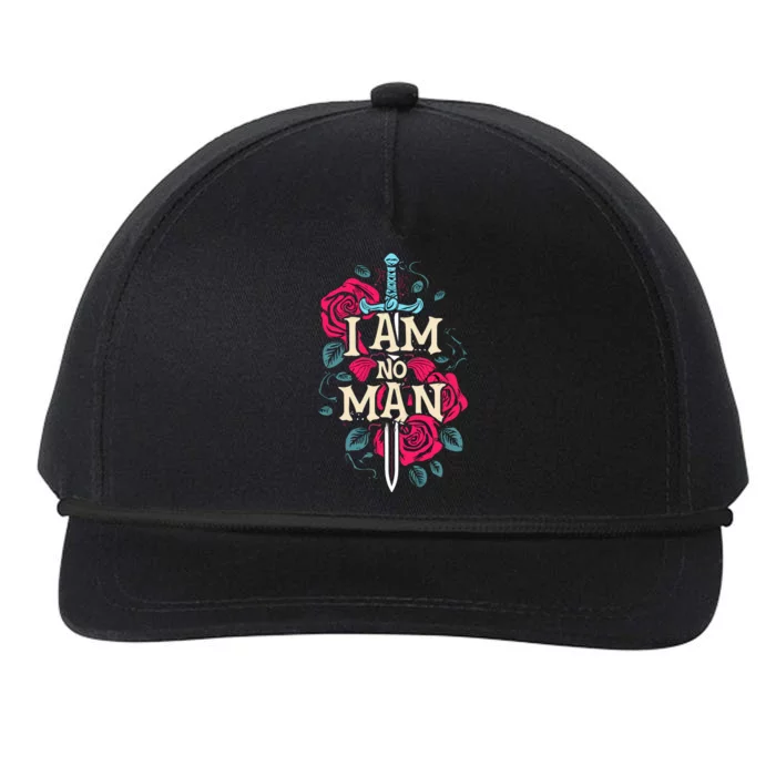 I Am No Man Snapback Five-Panel Rope Hat