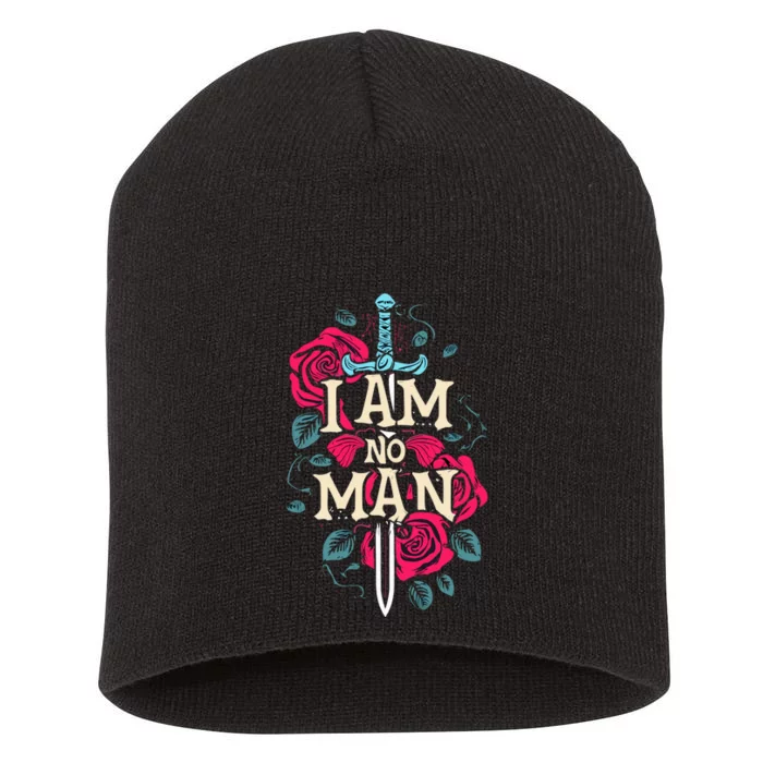 I Am No Man Short Acrylic Beanie