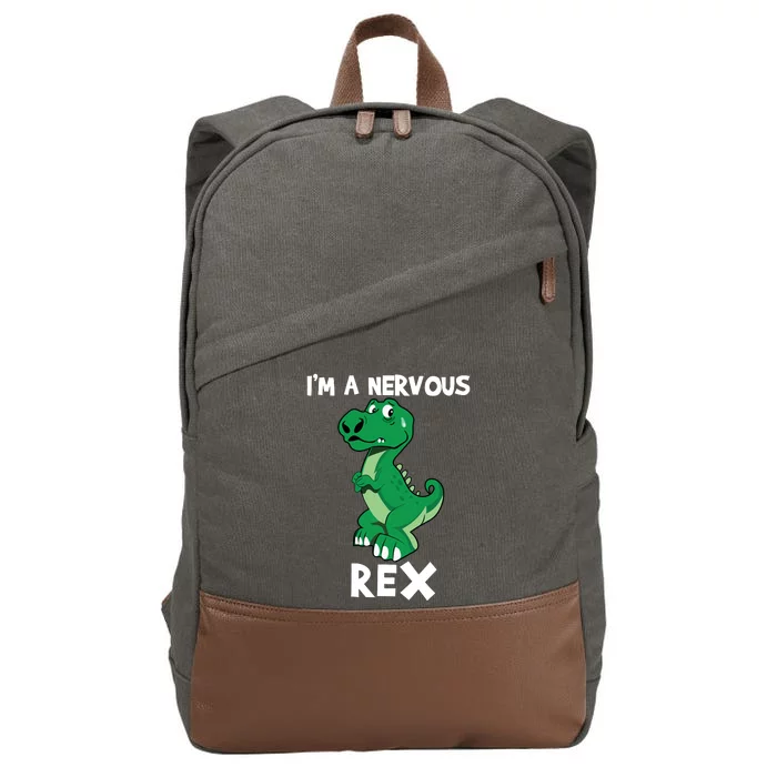 I’M A NERVOUS REX Cotton Canvas Backpack