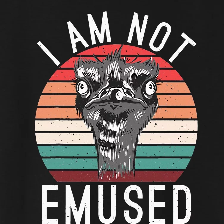 I am not Emused funny Bird Lover Emu Women's Crop Top Tee