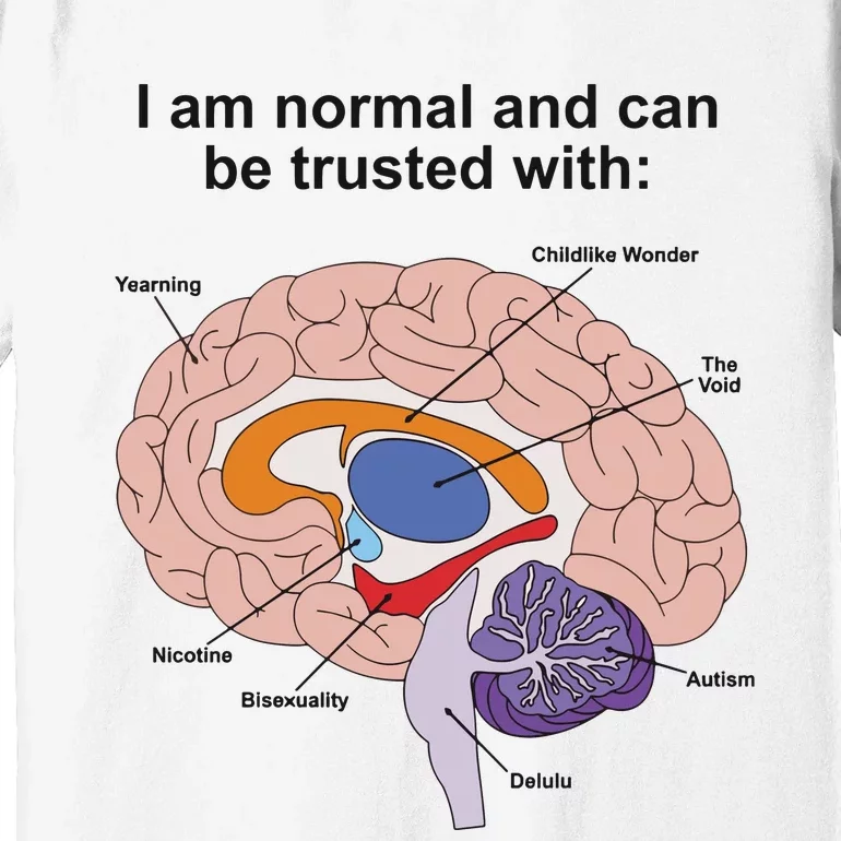 I Am Normal And Can Be Trusted Premium T-Shirt