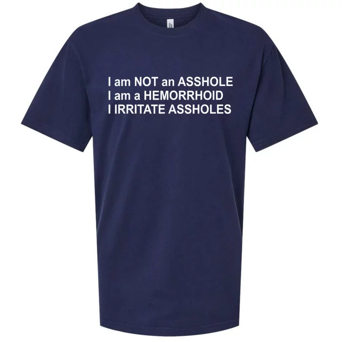 I Am Not An Asshole I Am A Hemorrhoid I Irritate Assholes Sueded Cloud Jersey T-Shirt