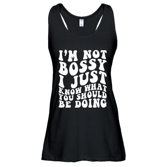 I Am Not Bossy I Just Know What You Should Be Doing Funny Ladies Essential Flowy Tank