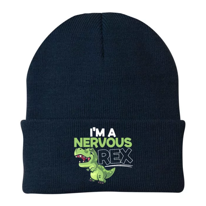 I'm A Nervous Rex Dinosaur Lover Future Paleontologist Knit Cap Winter Beanie