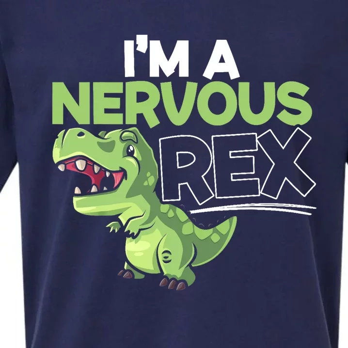 I'm A Nervous Rex Dinosaur Lover Future Paleontologist Sueded Cloud Jersey T-Shirt