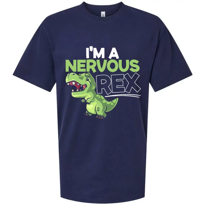 I'm A Nervous Rex Dinosaur Lover Future Paleontologist Sueded Cloud Jersey T-Shirt