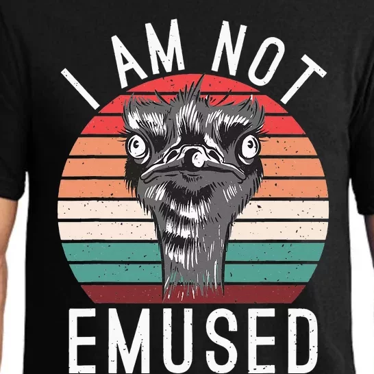 I Am Not Emused Funny bird lover Emu Pun Pajama Set