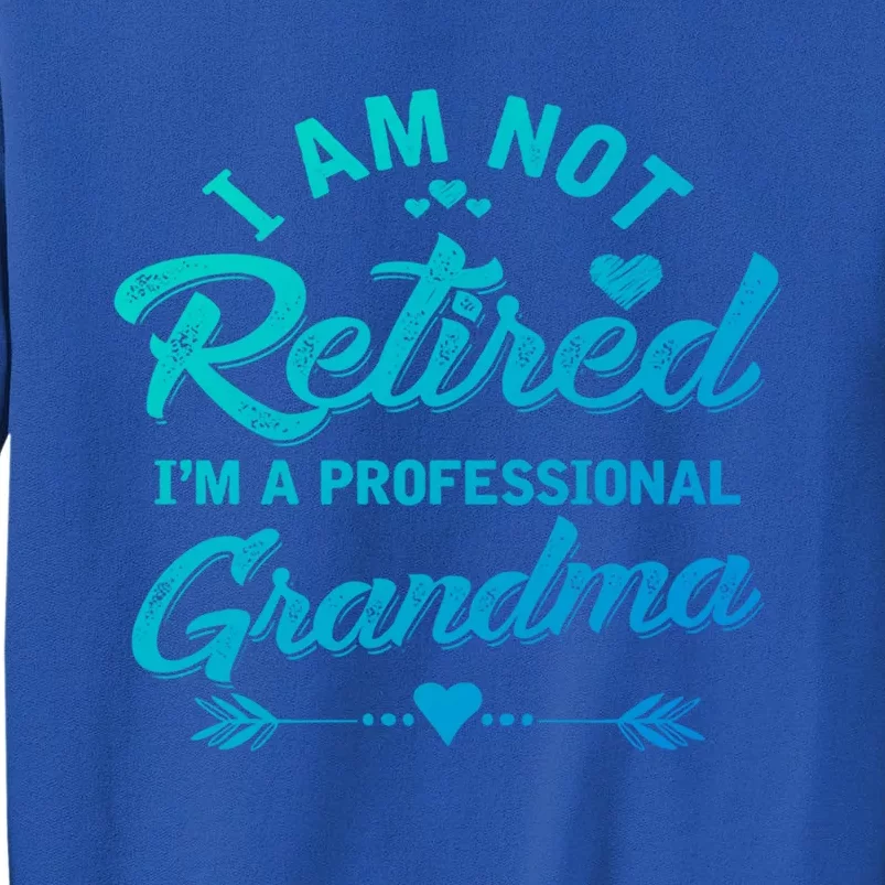 I Am Not Retired IM A Professional Grandma Gift Tall Sweatshirt