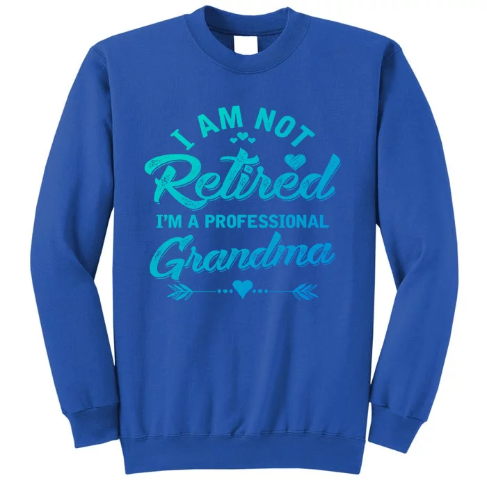 I Am Not Retired IM A Professional Grandma Gift Tall Sweatshirt