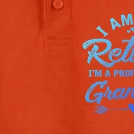 I Am Not Retired IM A Professional Grandma Gift Dry Zone Grid Performance Polo