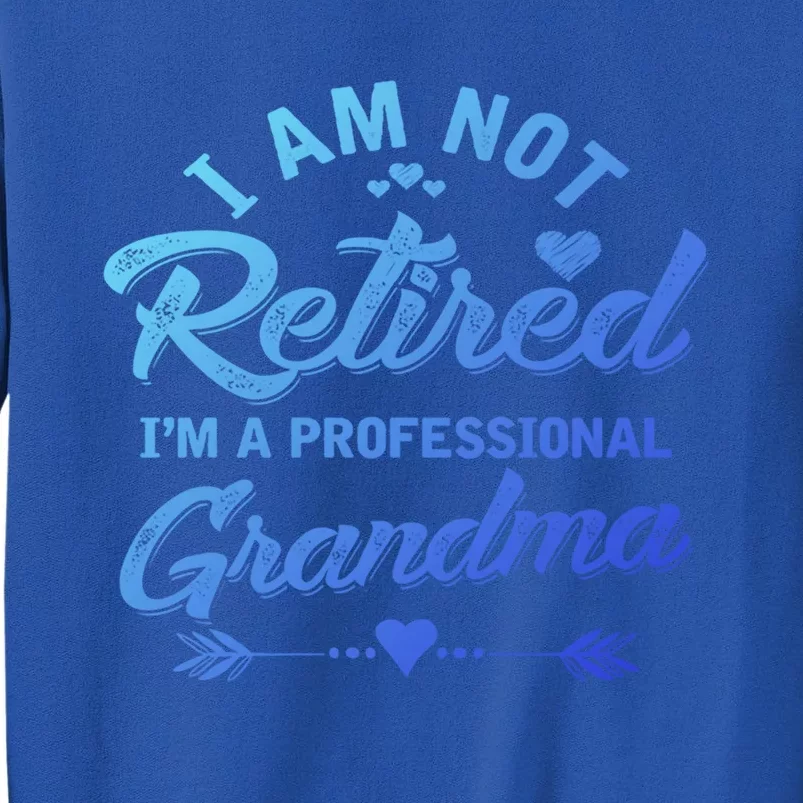 I Am Not Retired IM A Professional Grandma Gift Tall Sweatshirt