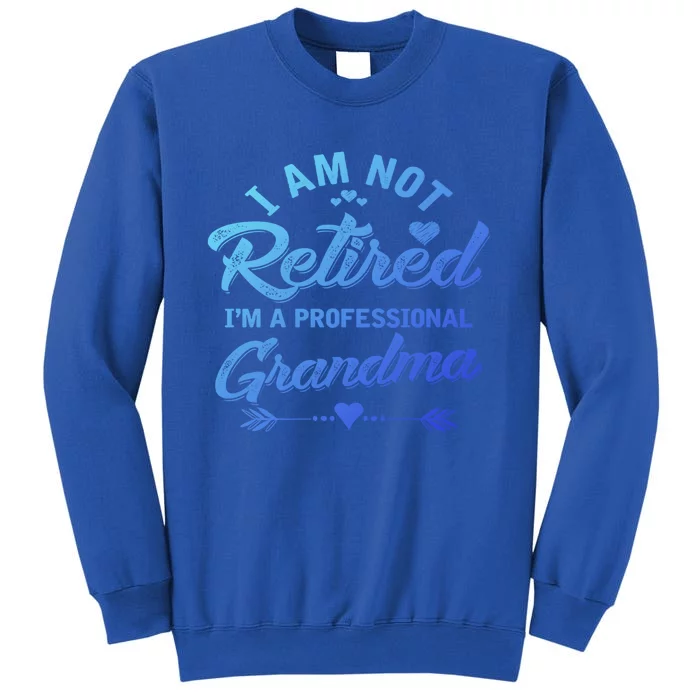 I Am Not Retired IM A Professional Grandma Gift Tall Sweatshirt