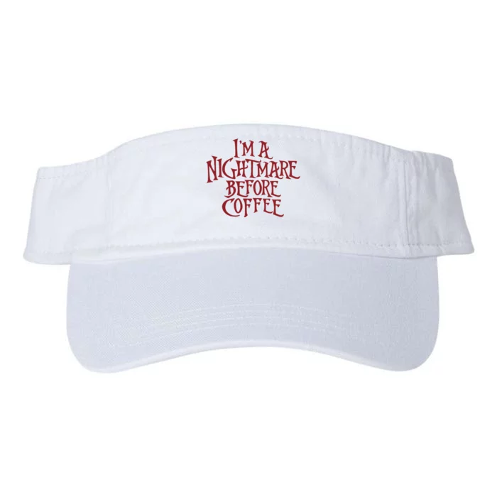 I’m A Nightmare Before Coffee Valucap Bio-Washed Visor