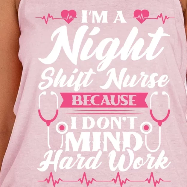 Im A Night Shift Nurse Gift Women's Knotted Racerback Tank