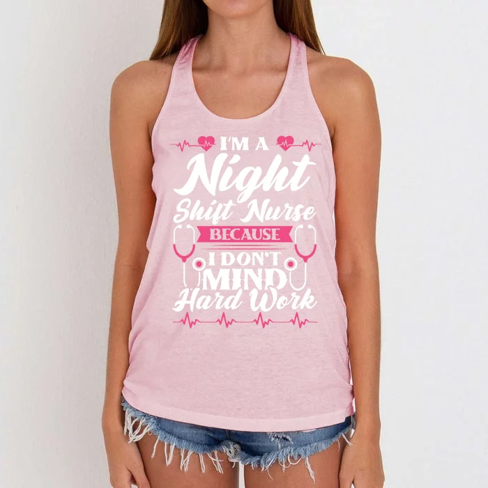 Im A Night Shift Nurse Gift Women's Knotted Racerback Tank