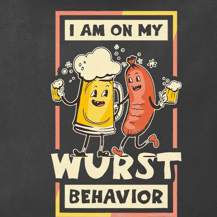 I Am On My Wurst Behavior Oktoberfest Zip Tote Bag