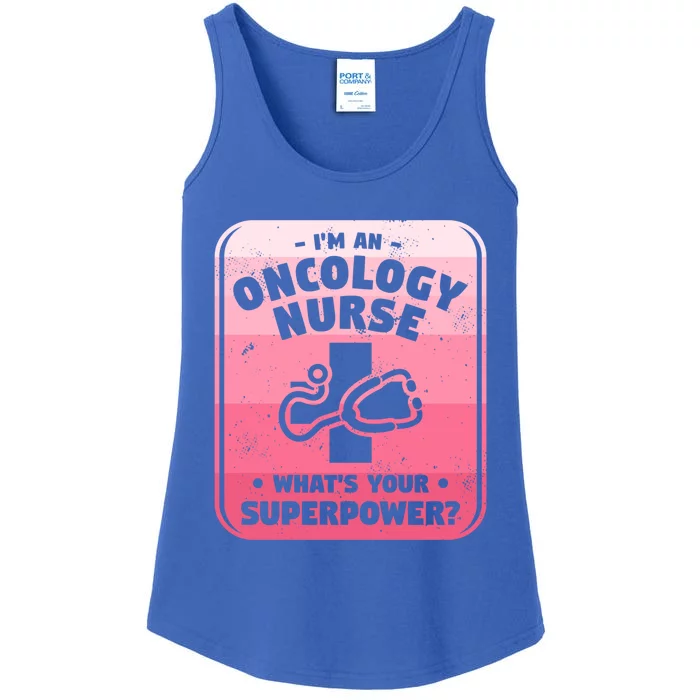 Im An Oncology Nurse Whats Your Superpower Oncologist Gift Ladies Essential Tank