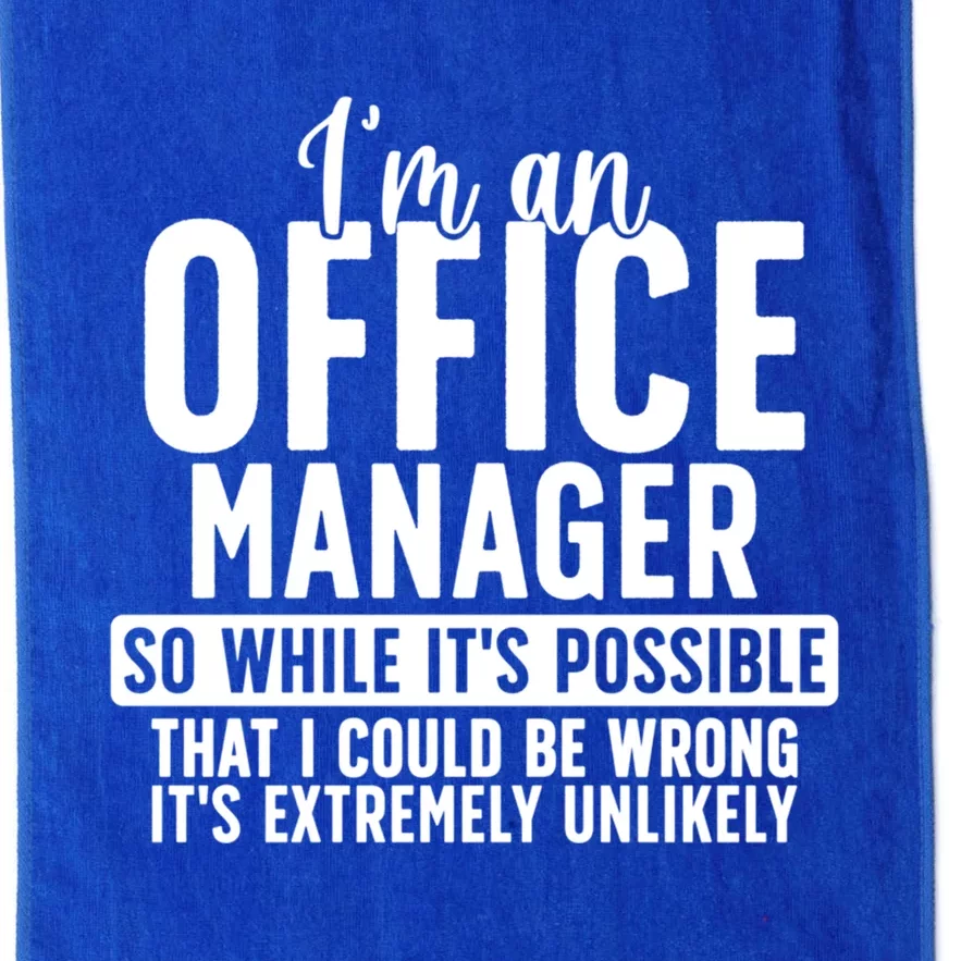 I'm An Office Ager Office Aget Day Cute Gift Platinum Collection Golf Towel