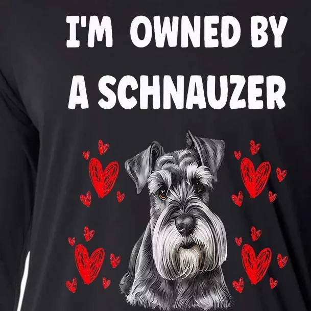 I Am Owned By A Schnauzer Cooling Performance Long Sleeve Crew