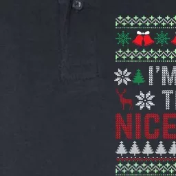 I Am On The Nice List Of Santa Christmas Ugly Sweater Graphic Softstyle Adult Sport Polo