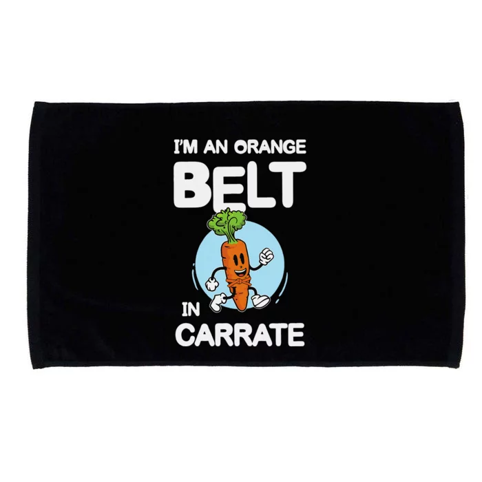 IM An Orange Belt In Carrate For A Vegans And Vegetarians Microfiber Hand Towel