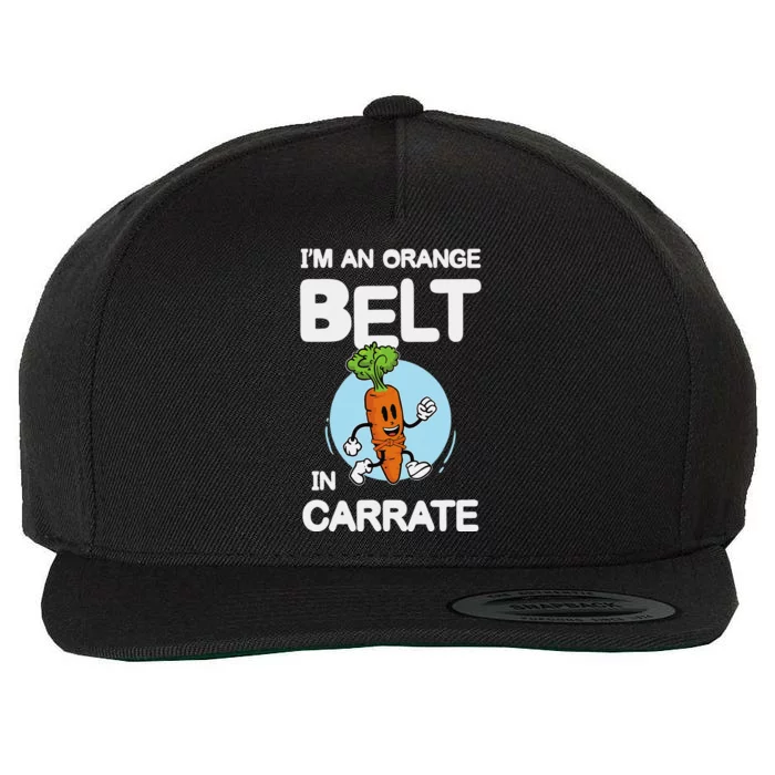 IM An Orange Belt In Carrate For A Vegans And Vegetarians Wool Snapback Cap