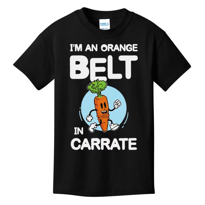 IM An Orange Belt In Carrate For A Vegans And Vegetarians Kids T-Shirt