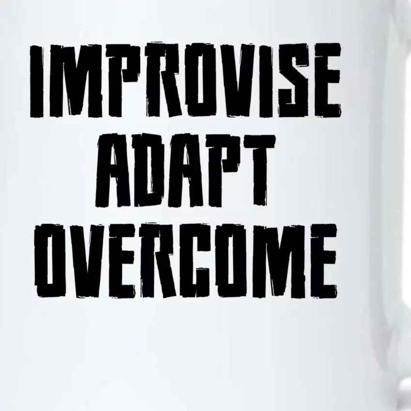 Improvise Adapt Overcome Military Funny Meme Gift Black Color Changing Mug