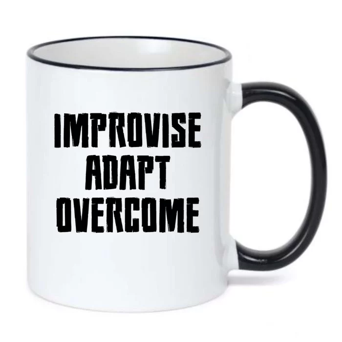 Improvise Adapt Overcome Military Funny Meme Gift Black Color Changing Mug