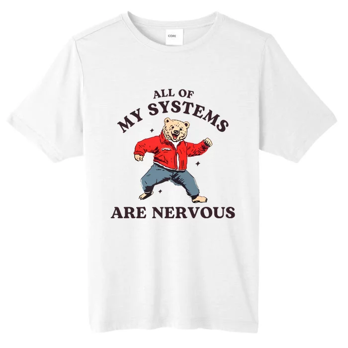 Iswearimnothigh All Of My Systems Are Nervous Bear ChromaSoft Performance T-Shirt