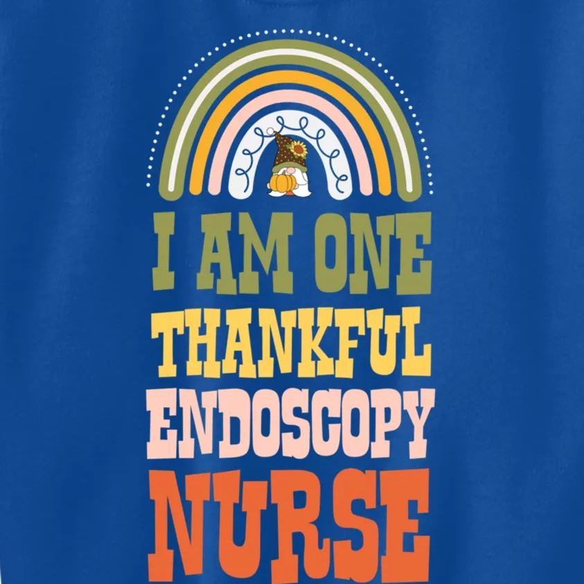 I Am One Thankful Endoscopy Nurse Bohemian Thanksgiving Gift Kids Sweatshirt