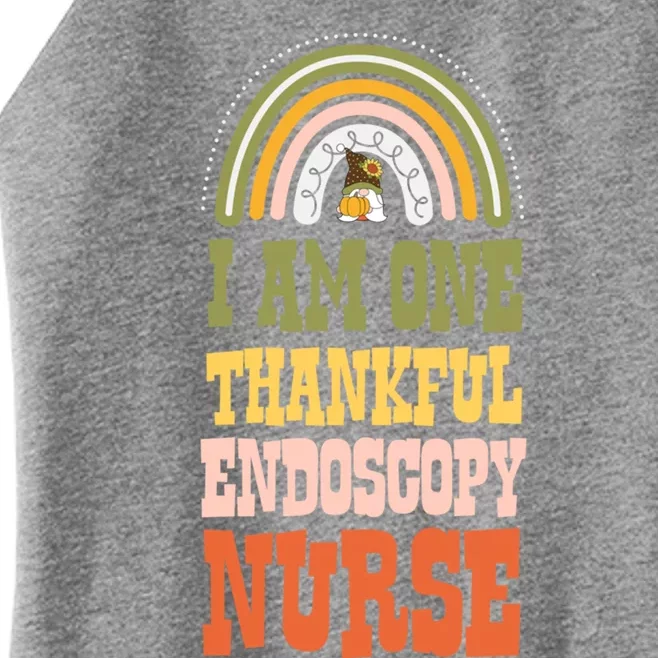 I Am One Thankful Endoscopy Nurse Bohemian Thanksgiving Gift Women’s Perfect Tri Rocker Tank