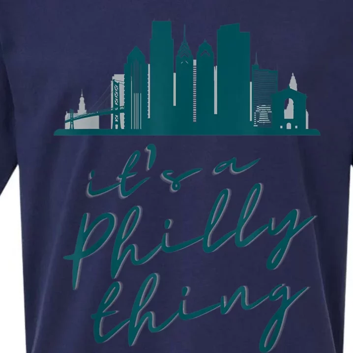 It's A Philly Thing Its A Philly Thing Philadelphia Football Sueded Cloud Jersey T-Shirt