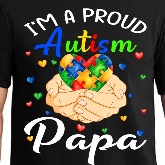 I'm A Proud Autism Papa Autism Awareness Autistic Gift Pajama Set