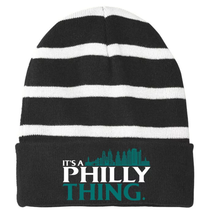 It's A Philly Thing Its A Philly Thing Philadelphia Football Striped Beanie with Solid Band