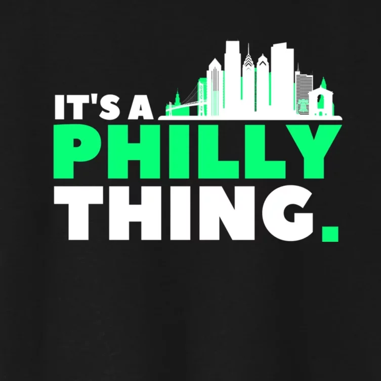 It's A Philly Thing Its A Philly Thing Philadelphia Football Women's Crop Top Tee