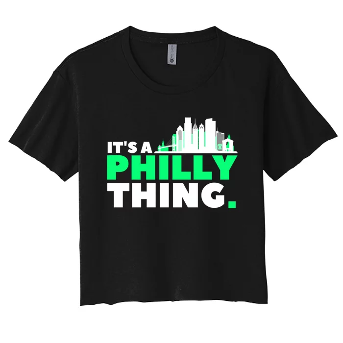 It's A Philly Thing Its A Philly Thing Philadelphia Football Women's Crop Top Tee