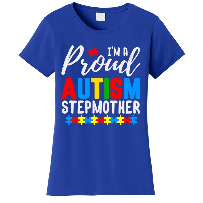 I'm A Proud Autism Stepmother Autism Gift Women's T-Shirt