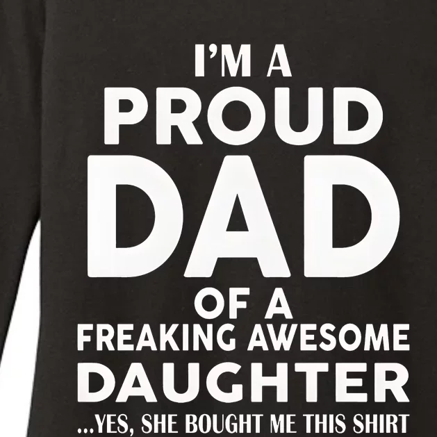 IM A Proud Dad Of A Freaking Awesome Daughter Womens CVC Long Sleeve Shirt