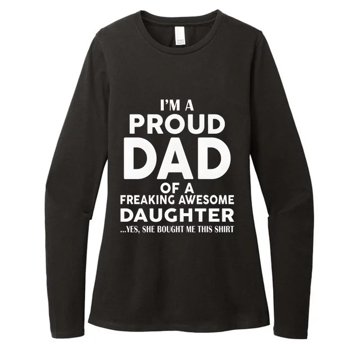 IM A Proud Dad Of A Freaking Awesome Daughter Womens CVC Long Sleeve Shirt