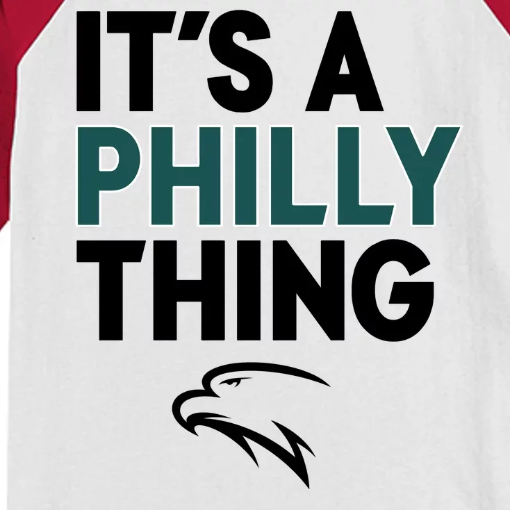 It's A Philly Thing Philadelphia Football Kids Colorblock Raglan Jersey