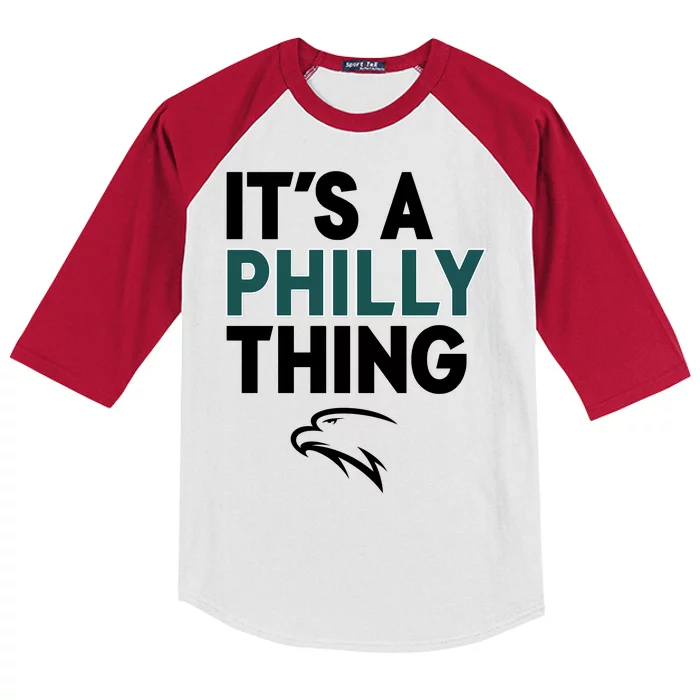 It's A Philly Thing Philadelphia Football Kids Colorblock Raglan Jersey