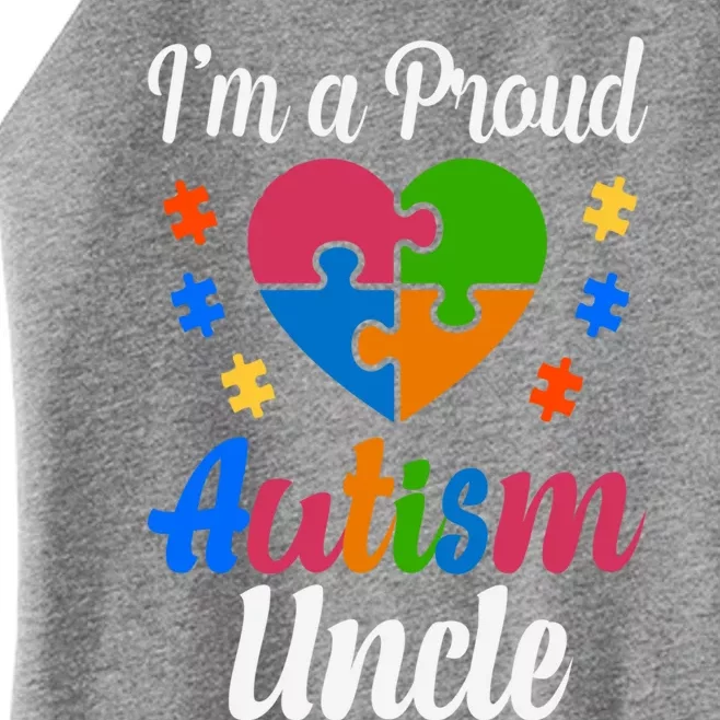 I'm A Proud Autism Uncle Cute Gift Women’s Perfect Tri Rocker Tank