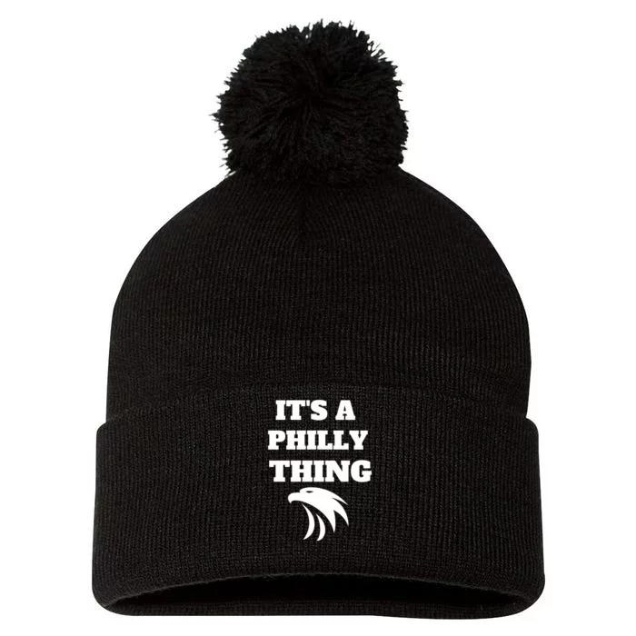 It's A Philly Thing EAGLES Classic Pom Pom 12in Knit Beanie